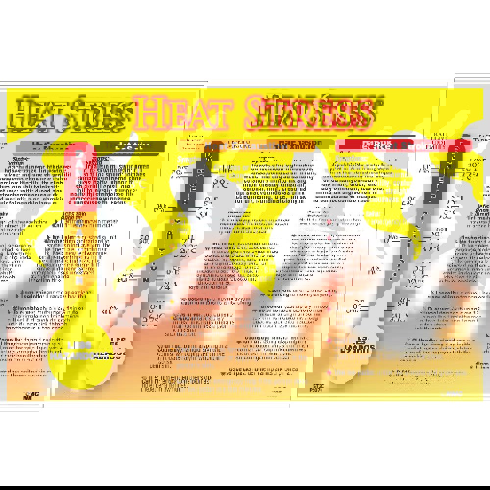 Training & Safety Awareness Posters; Subject: General Safety & Accident Prevention ; Training Program Title: Heat Stress ; Message: Heat Stress