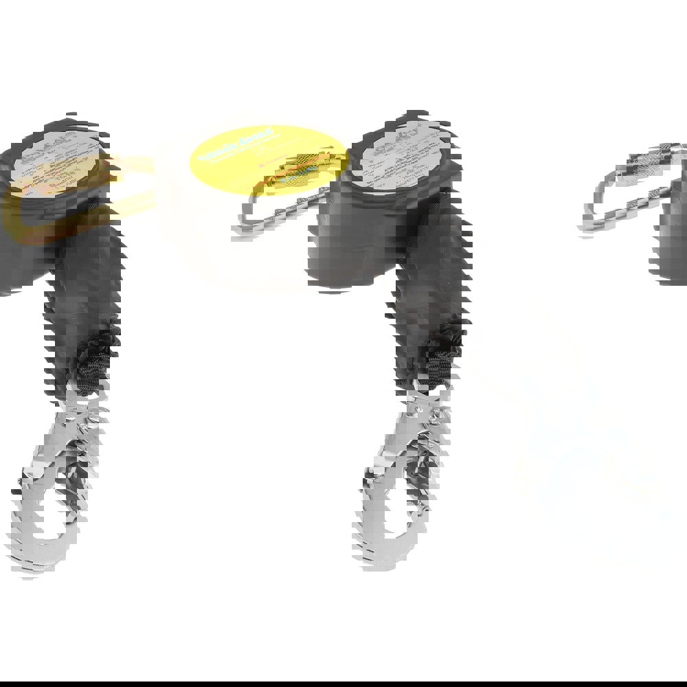 Self-Retracting Lifeline: 350 lb Capacity, Alloy Steel Zinc Plated Carabiner