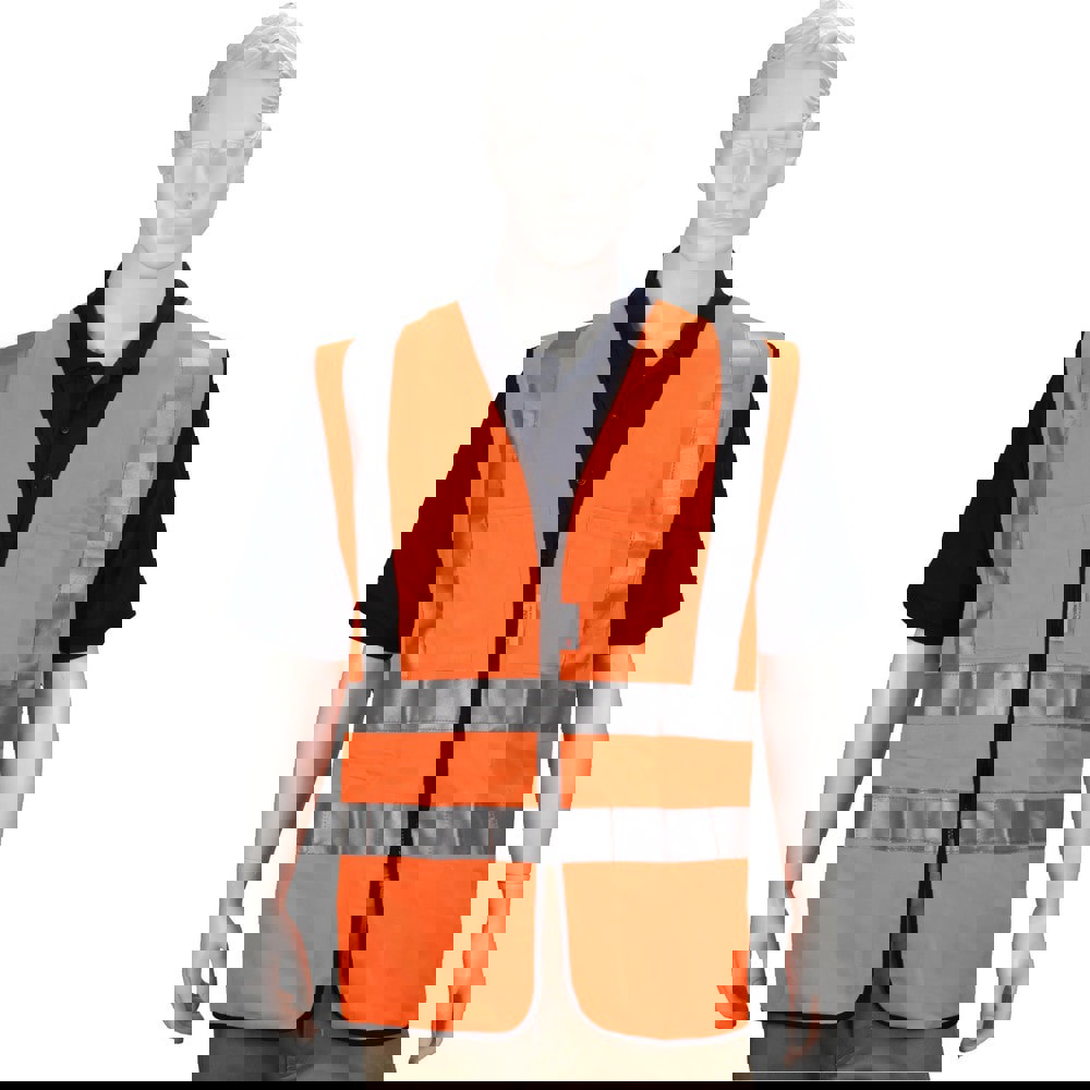 High Visibility Vest: 2X-Large, Surveyor's Vest, ANSI Class 2