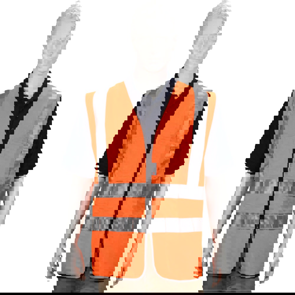 High Visibility Vest: X-Large, Surveyor's Vest, ANSI Class 2