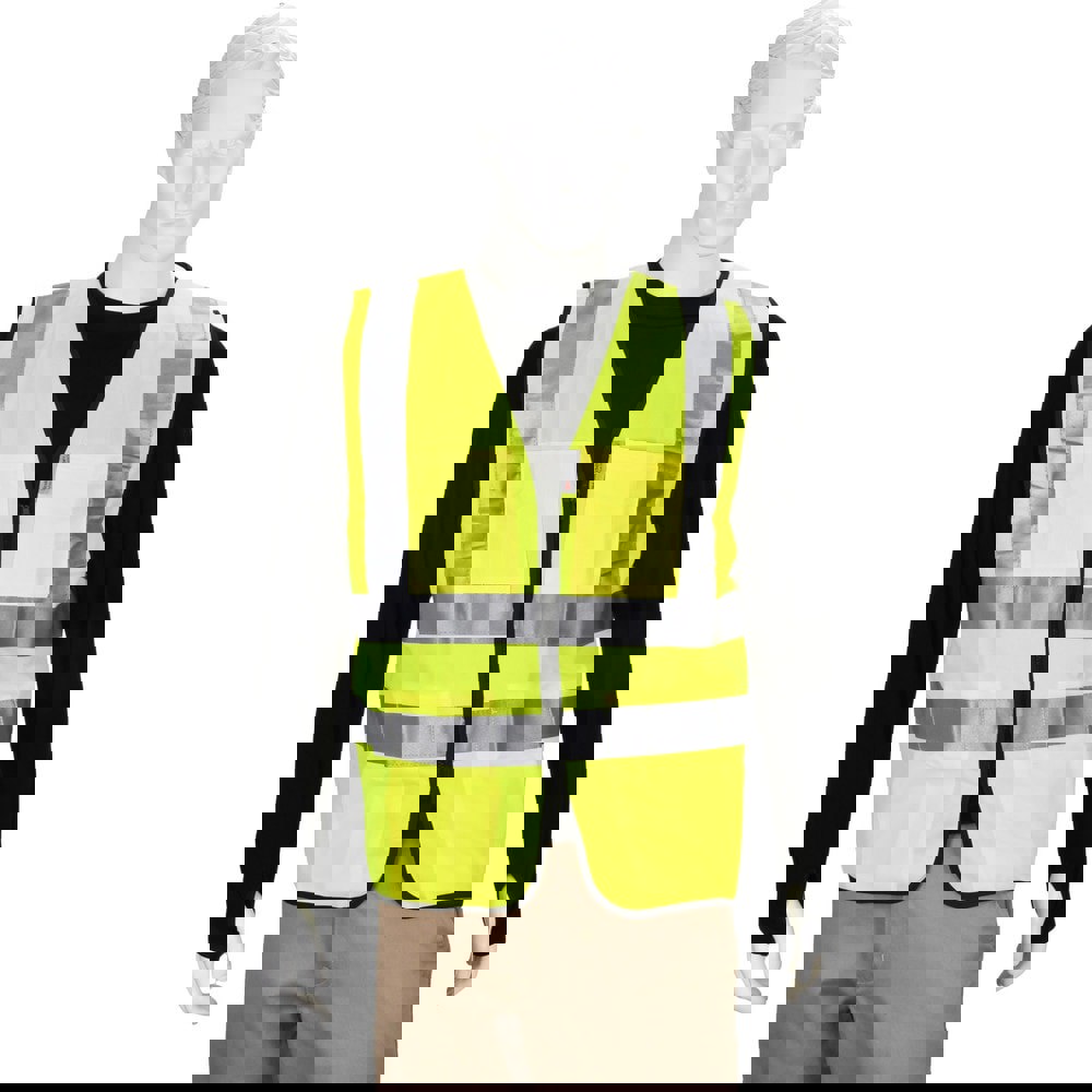 High Visibility Vest: 3X-Large, Surveyor's Vest, ANSI Class 2