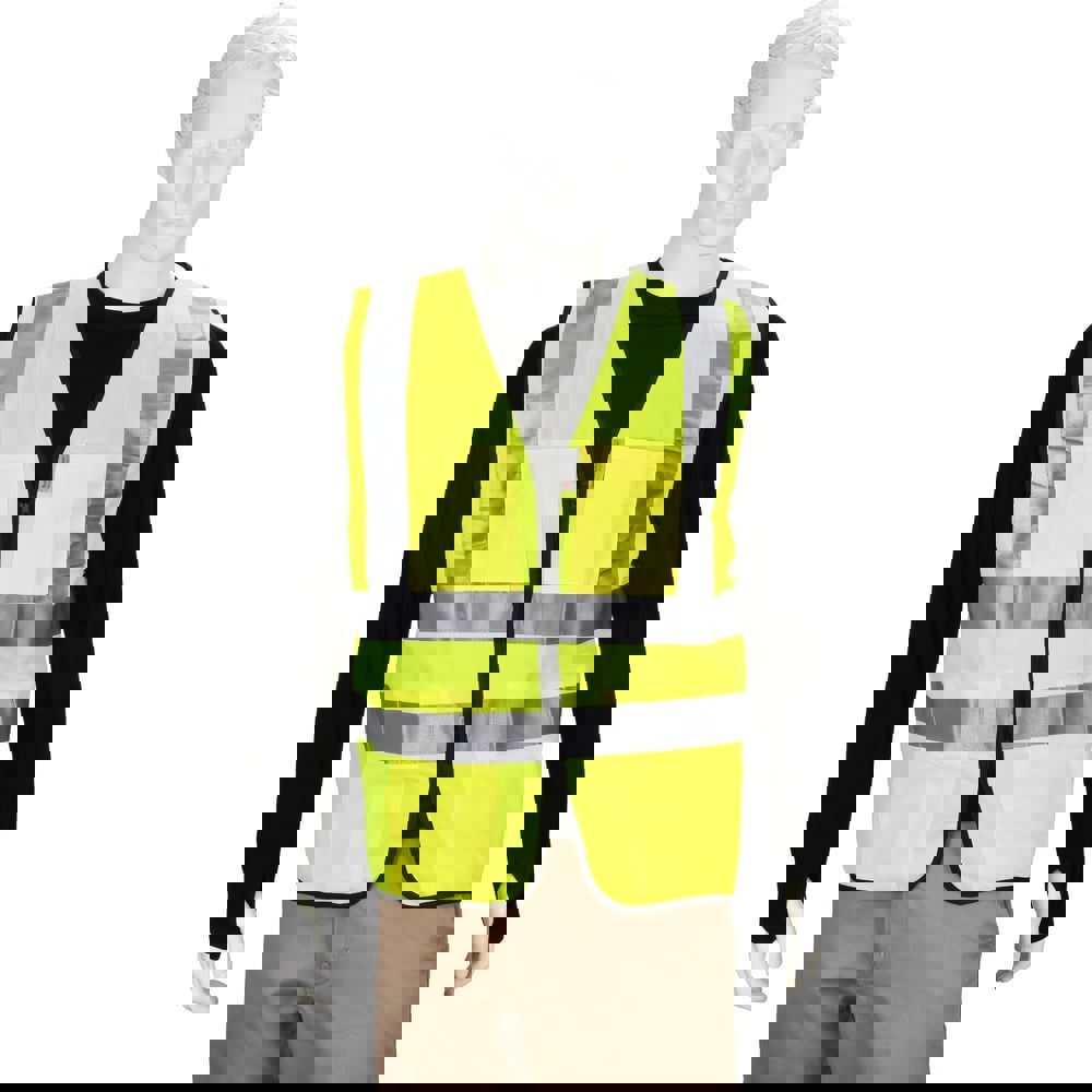 High Visibility Vest: Medium, Surveyor's Vest, ANSI Class 2