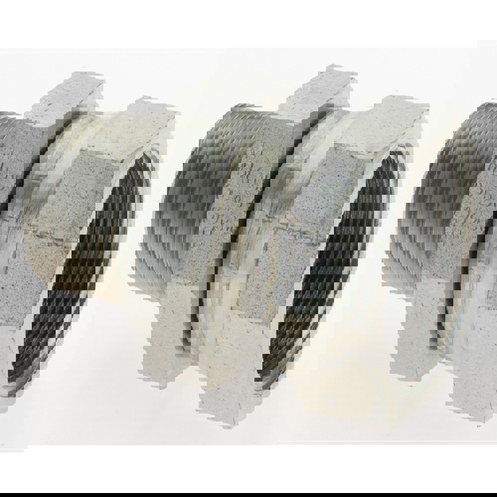 Industrial Pipe Adapter: 3/4-14 Female Thread, 1-11-1/2 Male Thread, MNPTF x NPSM