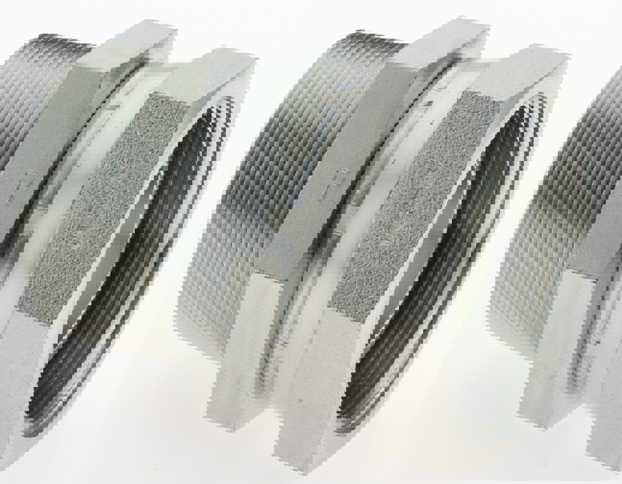 Industrial Pipe Adapter: 1-1/4-11-1/2 Female Thread, 1-1/4-11-1/2 Male Thread, MNPTF x NPSM