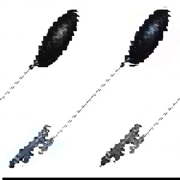 Float Valves; Style: Angle Pattern-Single Seat ; Pipe Size: 1 ; End Connection: MIP ; Valve Body Material: PVC; Stainless Steel ; Float Material: Polypropylene ; Maximum Working Pressure: 100