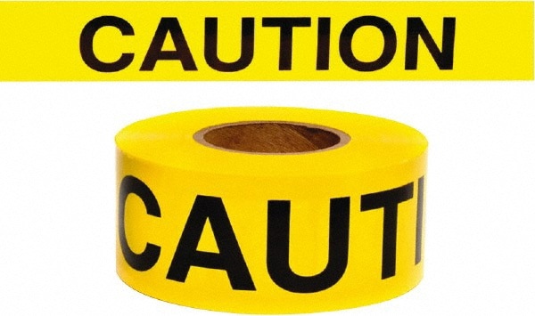 Barricade & Flagging Tape; Tape Type: Barricade ; Legend: CAUTION ; Material: Cotton ; Thickness (mil): 6 ; Overall Length: 135.00ft ; Roll Length (Feet): 135