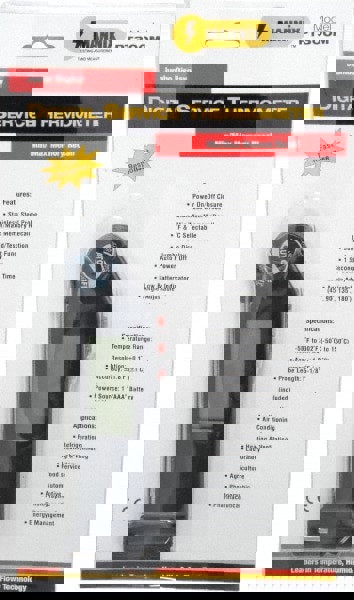 Digital Dual Input Digital Thermometer: 302 &deg; F, Stainless Steel Probe Sensor