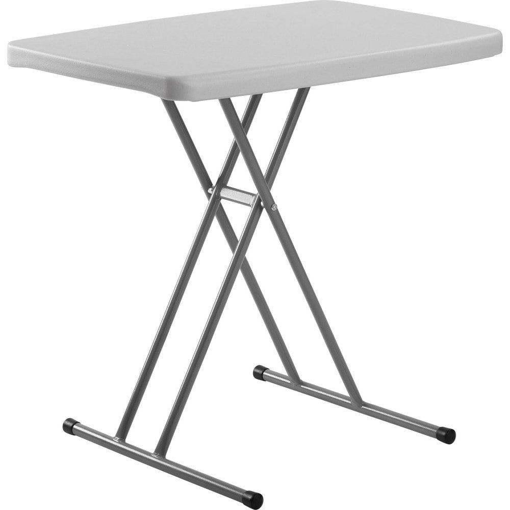 Folding Tables; Overall Width (Inch): 20 ; Overall Height (Inch): 27-3/4 ; Overall Length: 30.00in ; Work Surface Orientation: Flat ; Shape: Rectangle ; Foot Type: Glide