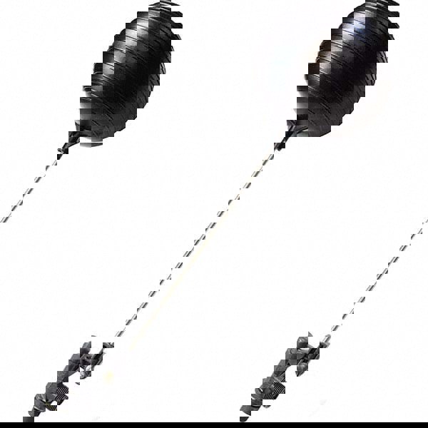 Float Valves; Style: Angle Pattern-Single Seat ; Pipe Size: 3/8 ; End Connection: MIP ; Valve Body Material: PVC; Stainless Steel ; Float Material: Polypropylene ; Maximum Working Pressure: 100