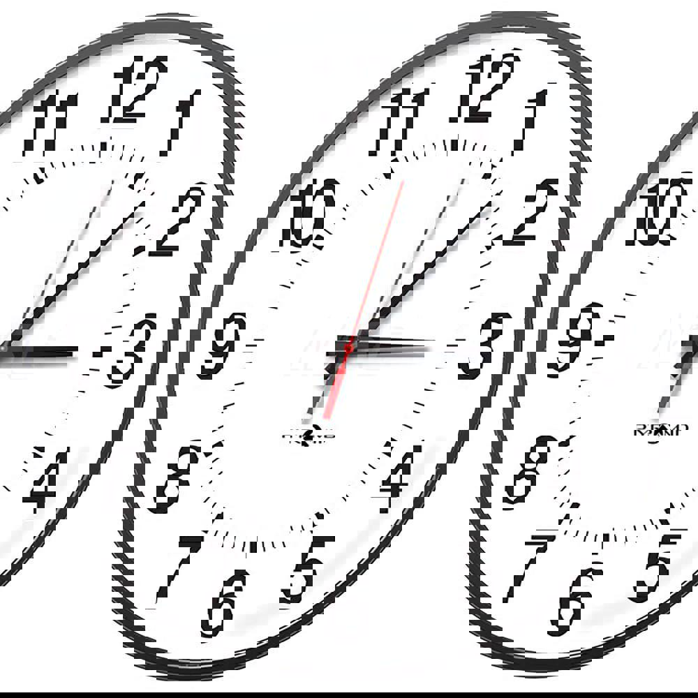 Clocks & Multi-Function Clocks; Type: Analog ; Color: White; Black