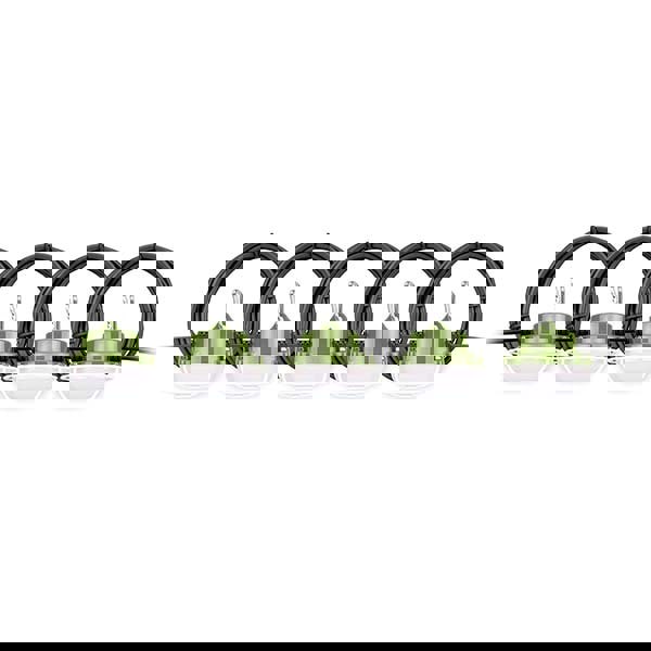 Temporary String Lights; Cord Length (Feet): 50.00 ; Guard Material: Metal ; Cord Type: Non-Adjustable ; Cord Color: Black