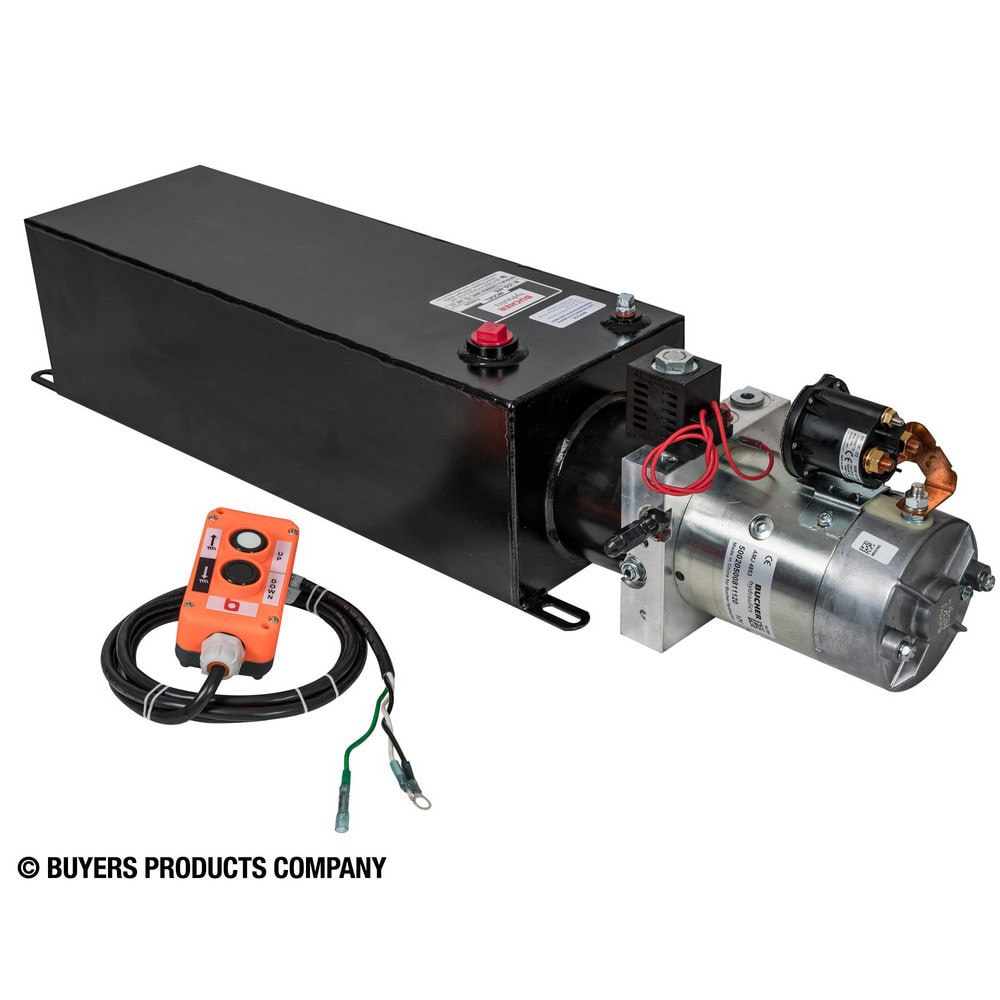Hydraulic Power Units; Maximum Working Pressure: 2500.000psi ; Maximum Flow Rate: 0.0GPM ; Tank Capacity: 3gal ; Voltage: 12.00V ; Phase: None ; Overall Length: 32.94in