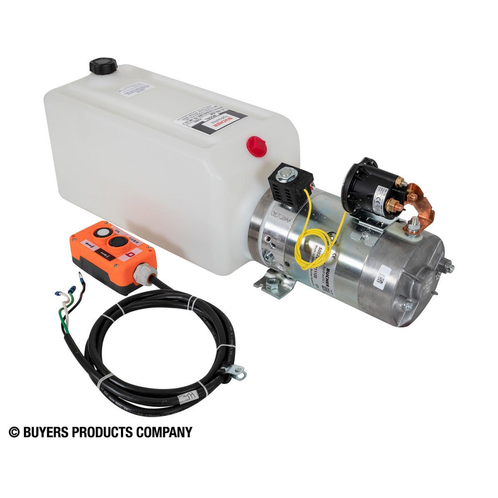 Hydraulic Power Units; Maximum Working Pressure: 2500.000psi ; Maximum Flow Rate: 8.0GPM ; Tank Capacity: 1.5gal ; Voltage: 12.00 ; Phase: None ; Overall Length: 22.38in