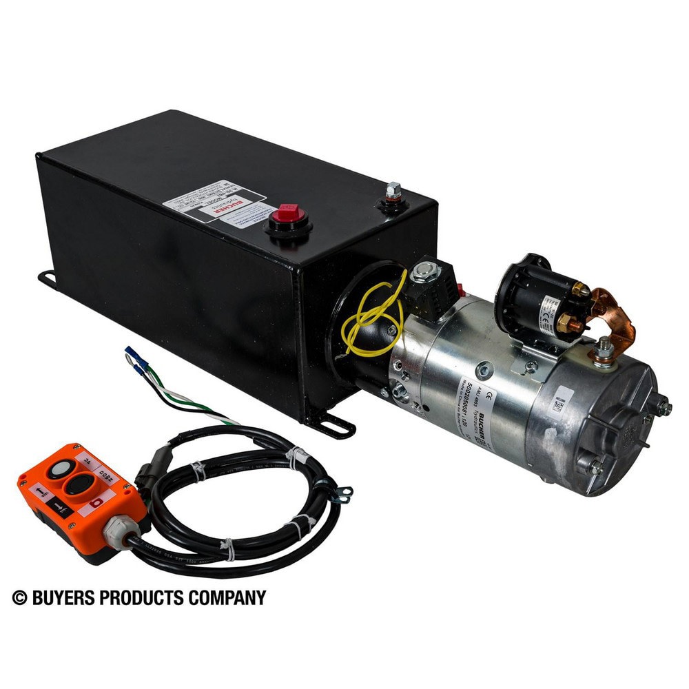Hydraulic Power Units; Maximum Working Pressure: 2500.000psi ; Maximum Flow Rate: 0.0GPM ; Tank Capacity: 1.5gal ; Voltage: 12.00V ; Phase: None ; Overall Length: 26.94in