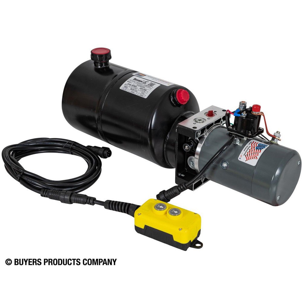 Hydraulic Power Units; Maximum Working Pressure: 2500.000psi ; Maximum Flow Rate: 0.0GPM ; Tank Capacity: 1.5gal ; Voltage: 12.00V ; Phase: None ; Overall Length: 21.04in