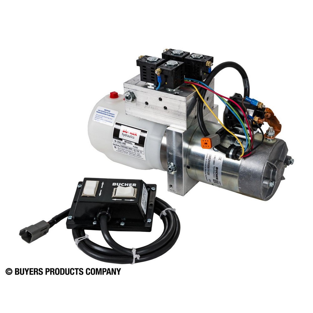 Hydraulic Power Units; Maximum Working Pressure: 2000.000psi ; Maximum Flow Rate: 8.0GPM ; Tank Capacity: 0.32gal ; Voltage: 12.00 ; Phase: None ; Overall Length: 15.38in