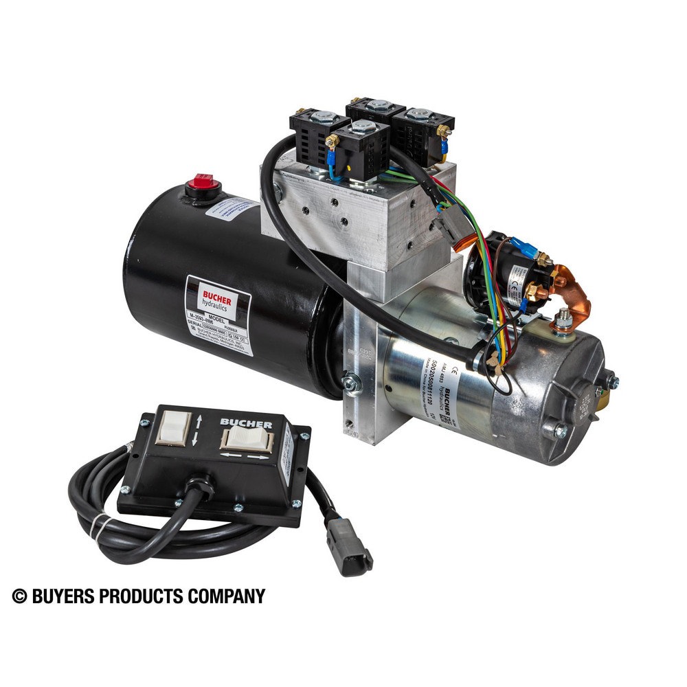 Hydraulic Power Units; Maximum Working Pressure: 2000.000psi ; Maximum Flow Rate: 8.0GPM ; Tank Capacity: 0.75gal ; Voltage: 12.00 ; Phase: None ; Overall Length: 17.38in