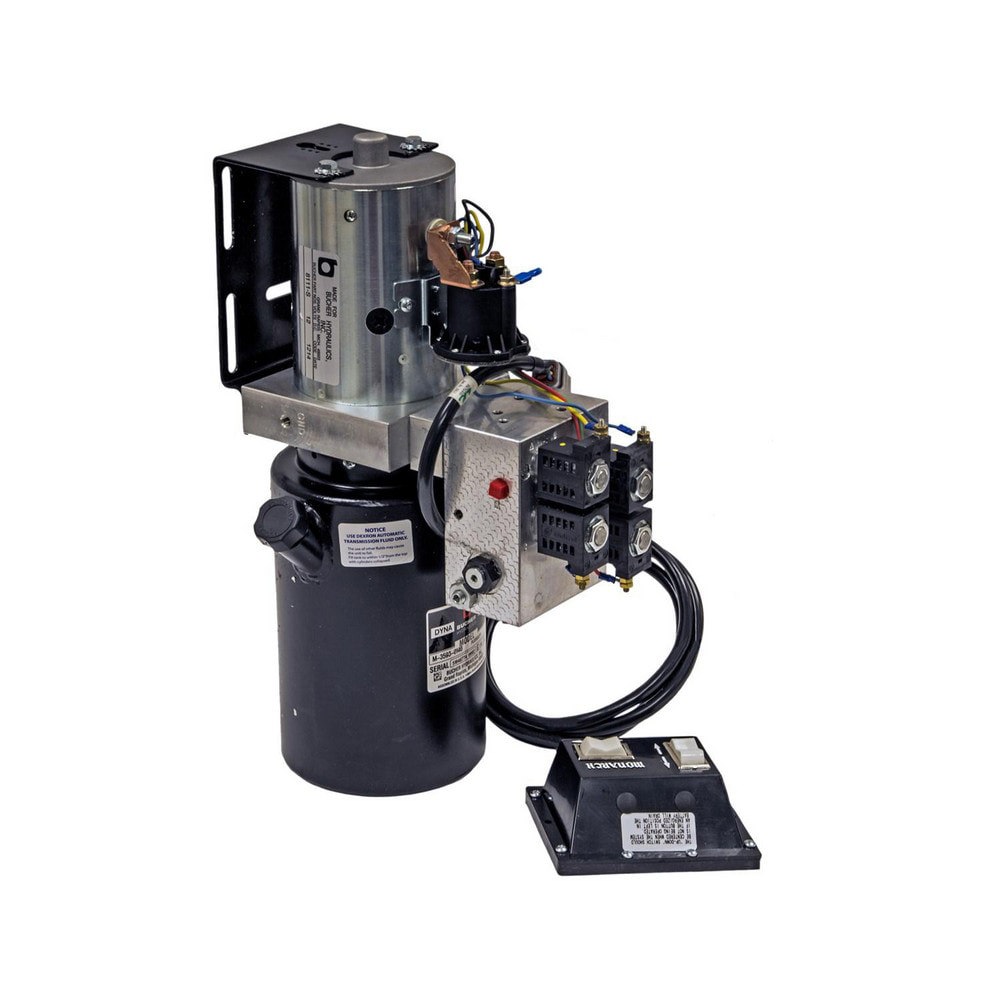 Hydraulic Power Units; Maximum Working Pressure: 2000.000psi ; Maximum Flow Rate: 8.0GPM ; Tank Capacity: 0.75gal ; Voltage: 12.00 ; Phase: None ; Overall Length: 17.38in