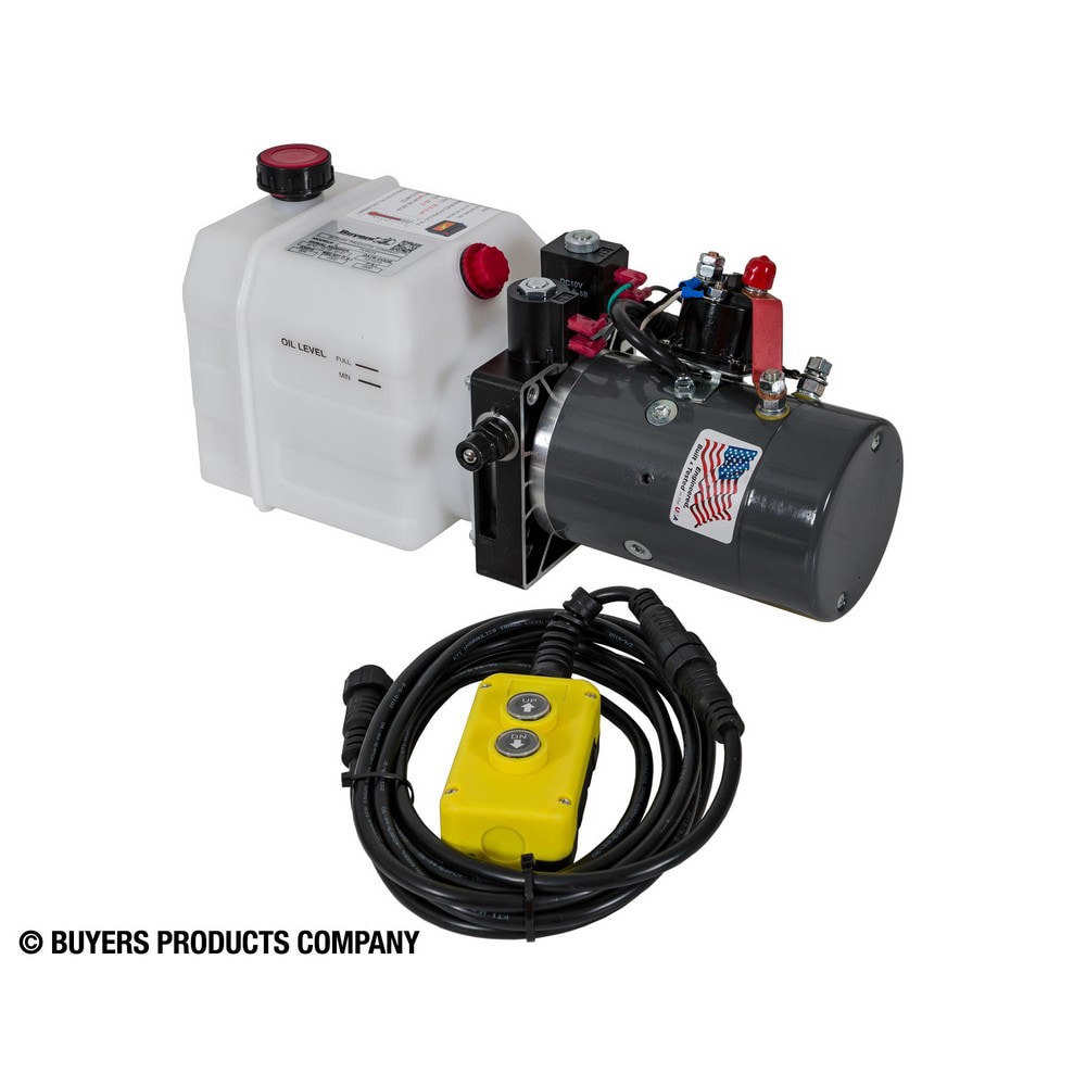 Hydraulic Power Units; Maximum Working Pressure: 2500.000psi ; Maximum Flow Rate: 8.0GPM ; Tank Capacity: 0.75gal ; Voltage: 12.00 ; Phase: None ; Overall Length: 16.30in