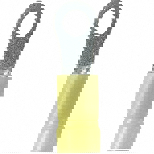 Rectangle Ring Terminal: Fully Insulated, 12 to 10 AWG, Crimp Connection