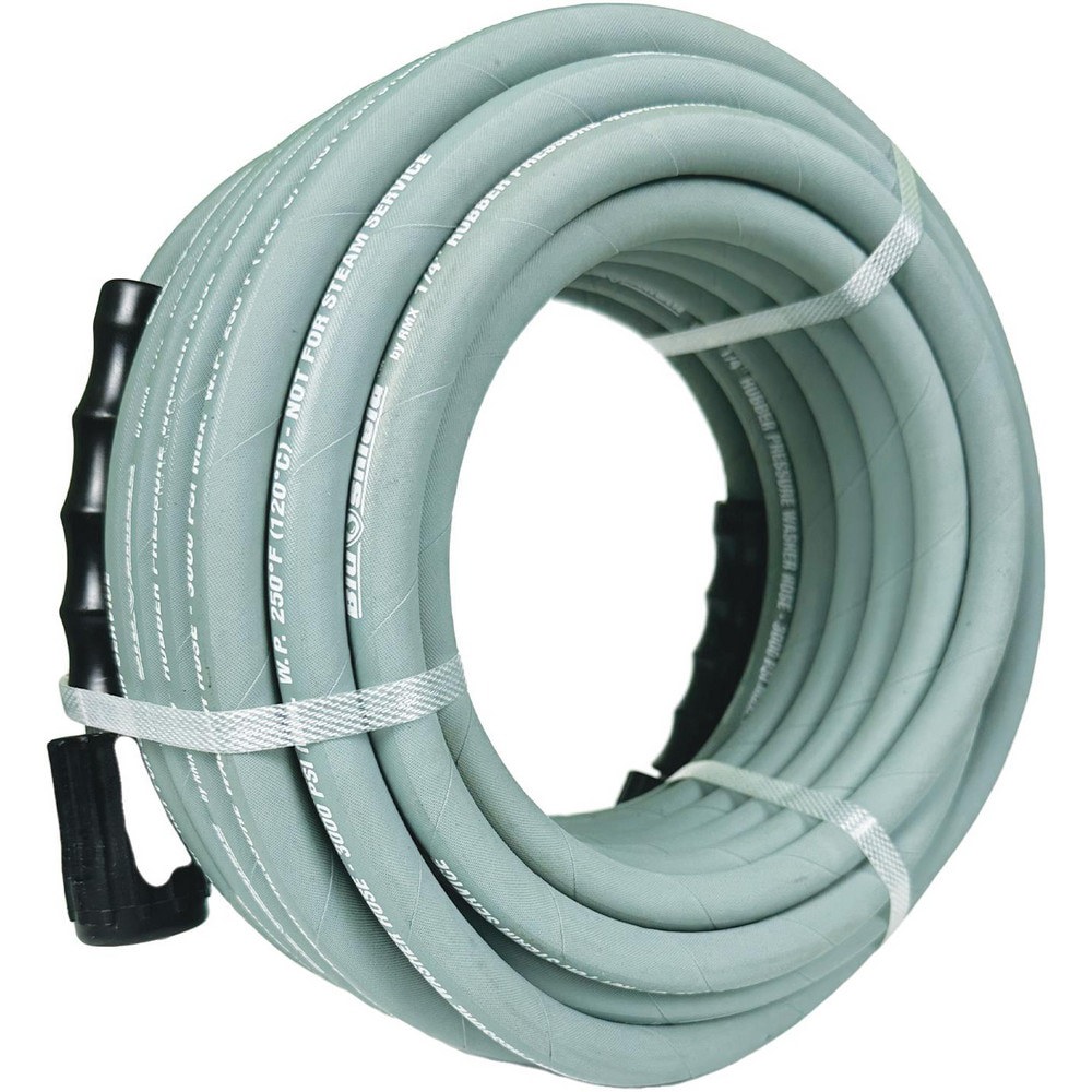 High Temperature & High Pressure Hose; Hose Length: 25ft ; Hose Inside Diameter: 0.25in ; Hose Outside Diameter: 15mm ; Hose Material: Rubber ; Minimum Working Temperature: -20F ; Maximum Working Temperature: 250F