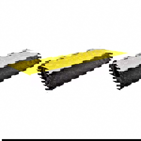 Floor Cable Cover: Polyethylene, 5 Channels, 1-1/2