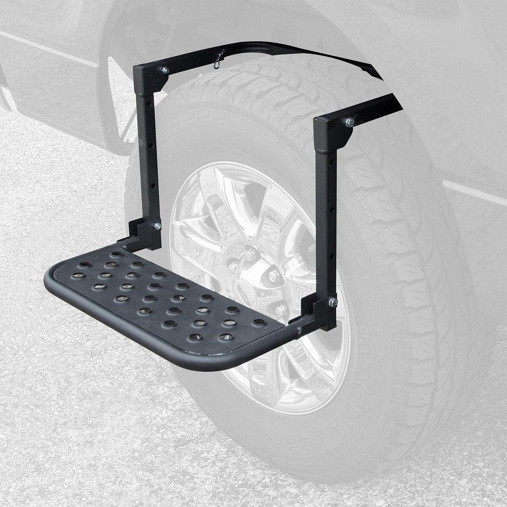 Wheel Steps; For Use With: Single Tires ; Minimum Wheel Diameter: 9 (Inch); Maximum Wheel Diameter: 13.00 ; Step Width: 19.75 (Inch); Step Depth: 11.25 (Inch); Minimum Height (Inch): 14.1250