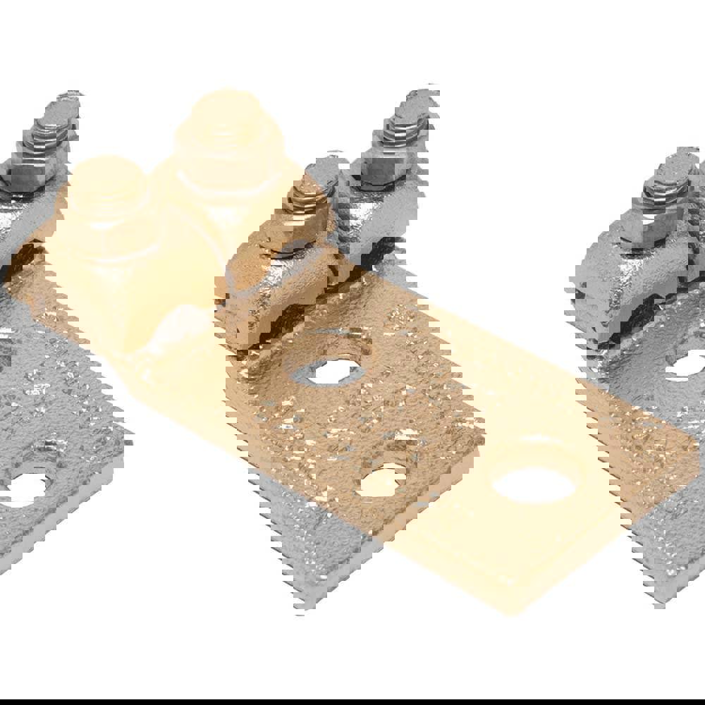 Rectangle Ring Terminal: Non-Insulated, 3/0 to 4/0 (Strand) AWG, Lug Connection