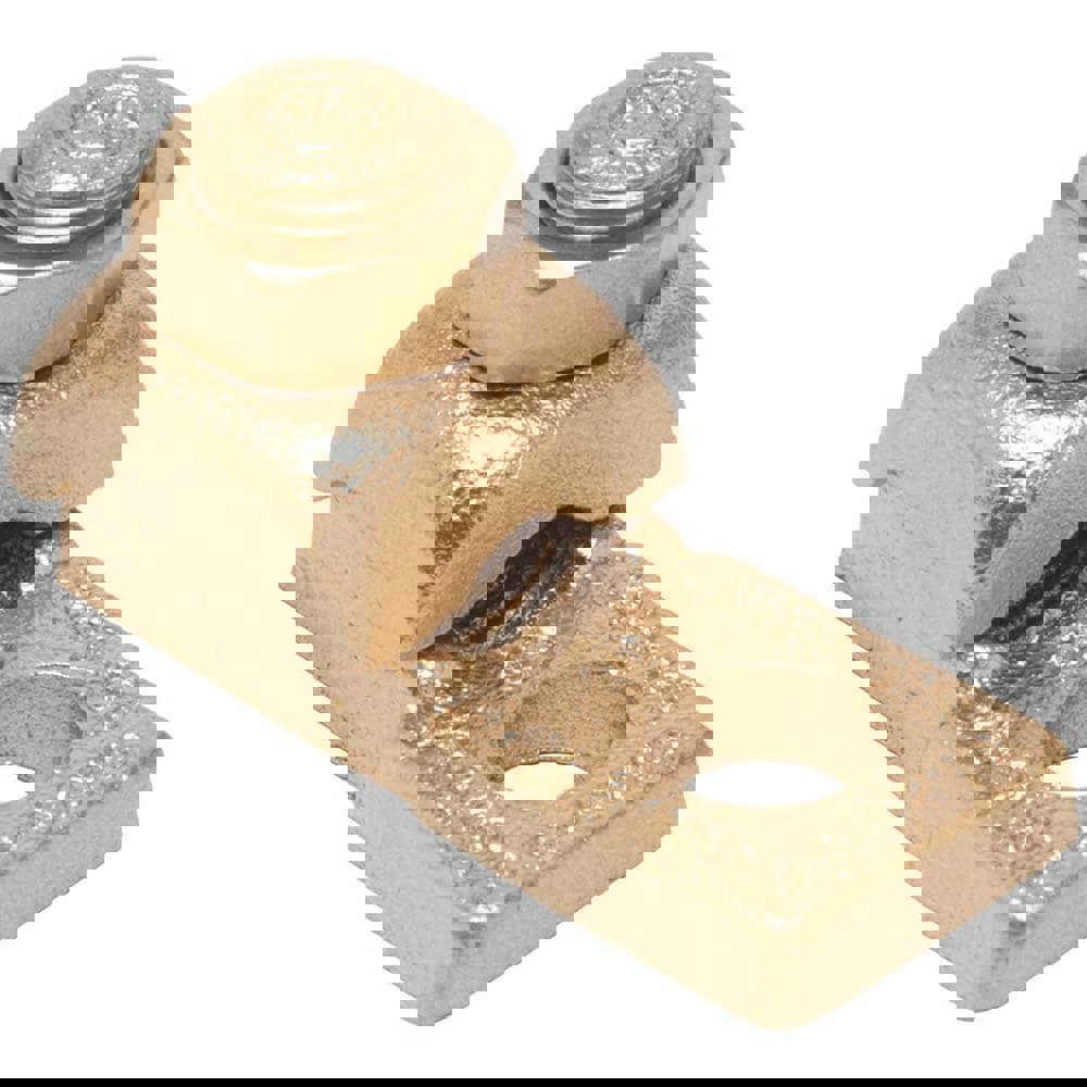 Rectangle Ring Terminal: Non-Insulated, 3/0 to 4/0 (Strand) AWG, Lug Connection