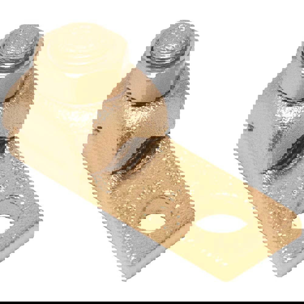Rectangle Ring Terminal: Non-Insulated, 3/0 to 4/0 (Strand) AWG, Lug Connection