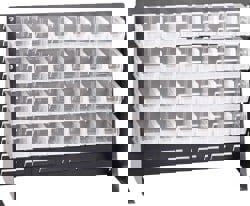 Bench Pick Rack: Benchtop Model with Bins, 240 lb Capacity, 8