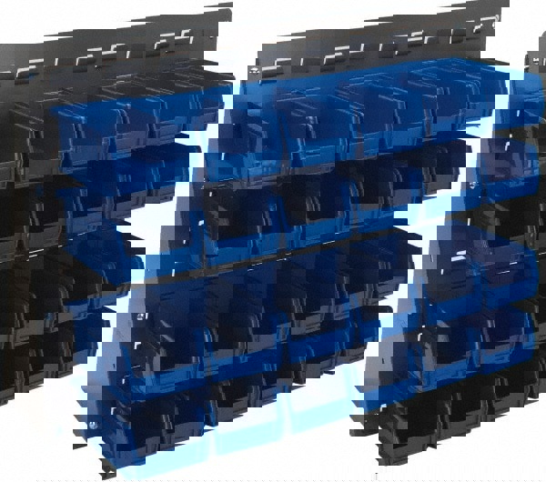 24 Bin Bench Rack Unit with Bins