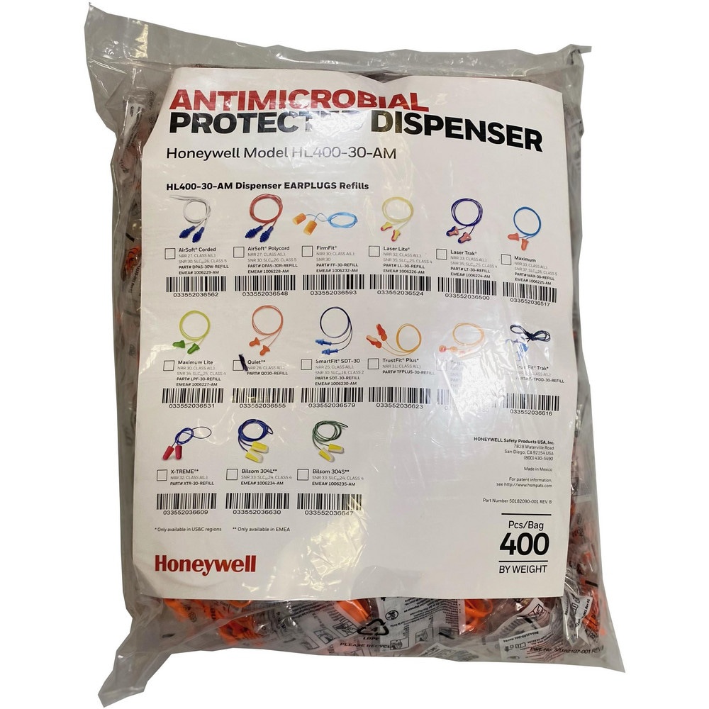 Earplug Dispensers & Refills; Plug Material: Vinyl ; Plug Shape: Contoured Bell ; Noise Reduction Rating (dB): 26.00 ; Dispensing Method: Pull Out ; Disposable: Yes ; Insertion Method: Roll Down