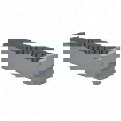 Plastic Drawer Bin: Gray