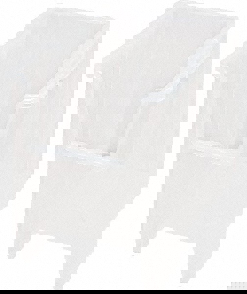 Plastic Hopper Stacking Bin: Clear