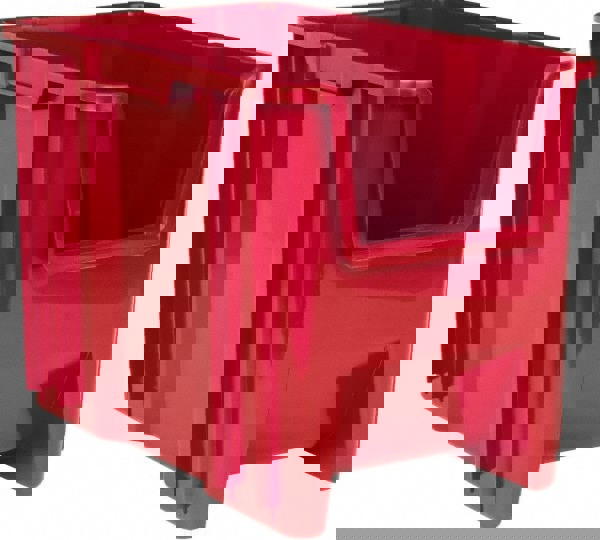 Plastic Hopper Stacking Bin: Red