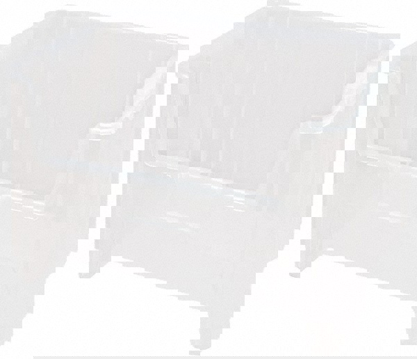 Plastic Hopper Stacking Bin: Clear