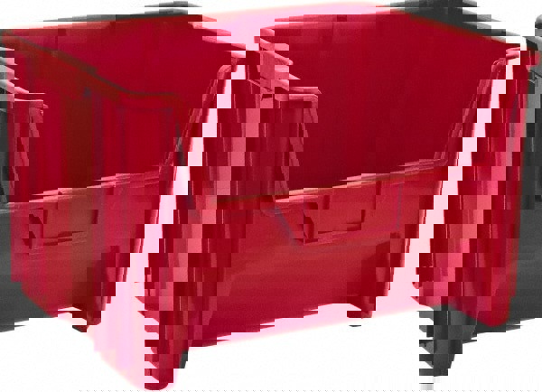 Plastic Hopper Stacking Bin: Red