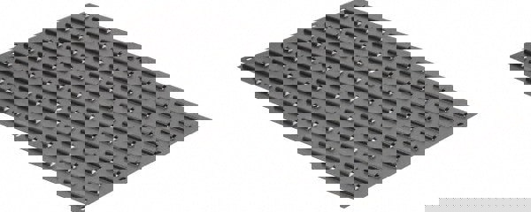 Bin Louvered Panel: Use with Quantum Storage Systems - ALL QUS Bins, Gray