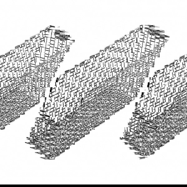 Plastic Hang & Stack Bin: Chrome