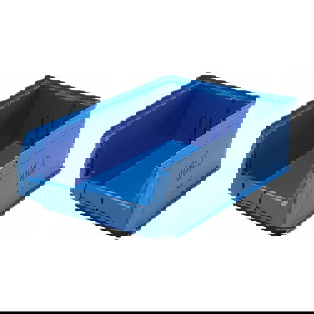 Plastic Hopper Stacking Bin: Blue