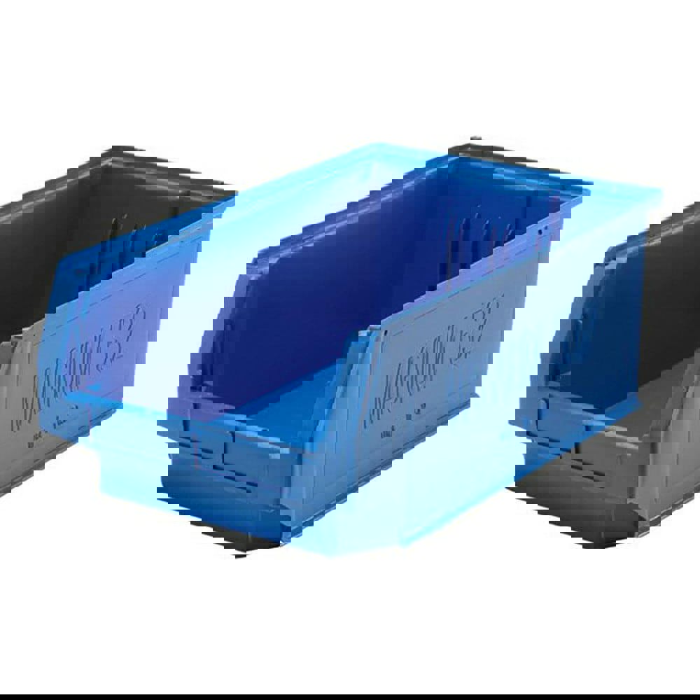 Plastic Hopper Stacking Bin: Blue