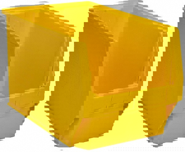 Plastic Hopper Stacking Bin: Yellow
