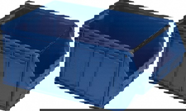 Plastic Hopper Stacking Bin: Blue