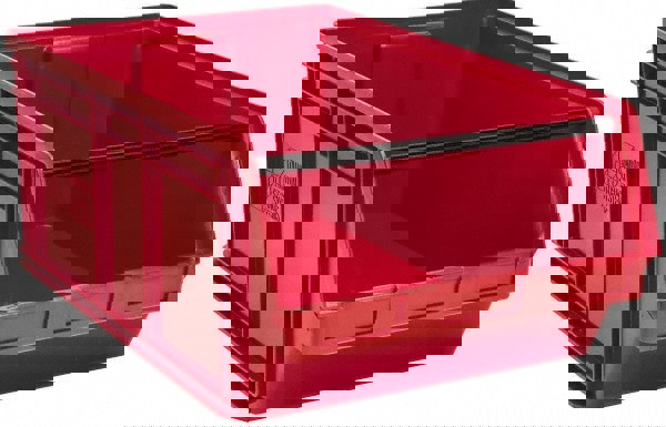 Plastic Hopper Stacking Bin: Red