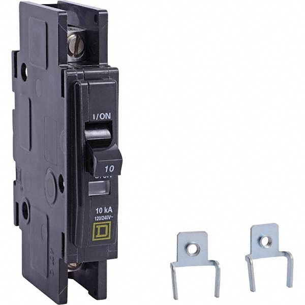 20 Amp, 120/240 VAC, 1 Pole, DIN Rail Mounted, Flush Mount, Surface Mount Miniature Circuit Breaker