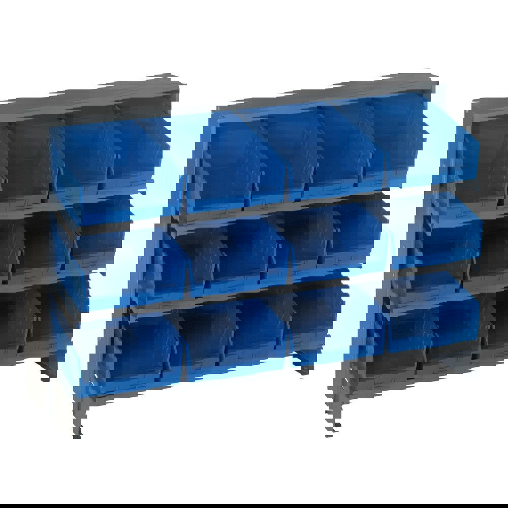 Bench Pick Rack: Bench Stand with Bins, 240 lb Capacity, 12