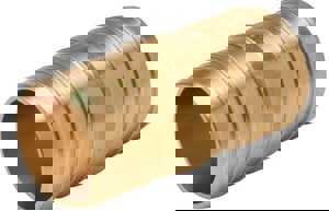 LF 1-1/2X3/4 BARB BRS COUP