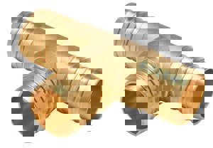 LF 1X1X1/2 BARB BRS TEE