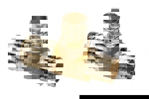 LF 1-1/4X1X1 BARB BRS TEE